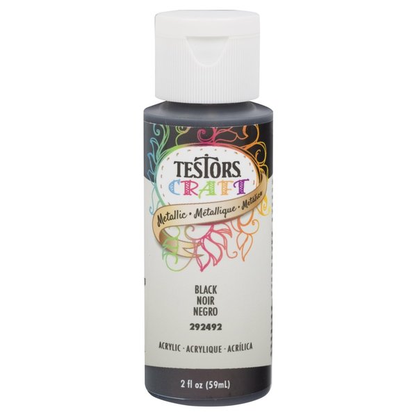 Testors Craft Interior Paint, Black, 2 oz 292492